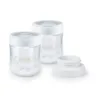 Set 2 containere cu adaptori pentru lapte matern Nuk Nature Sense