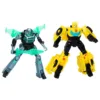 Set 2 figurine Hasbro Transformers Cyber Combiner Earth Spark Bumblebee si Mo Malto