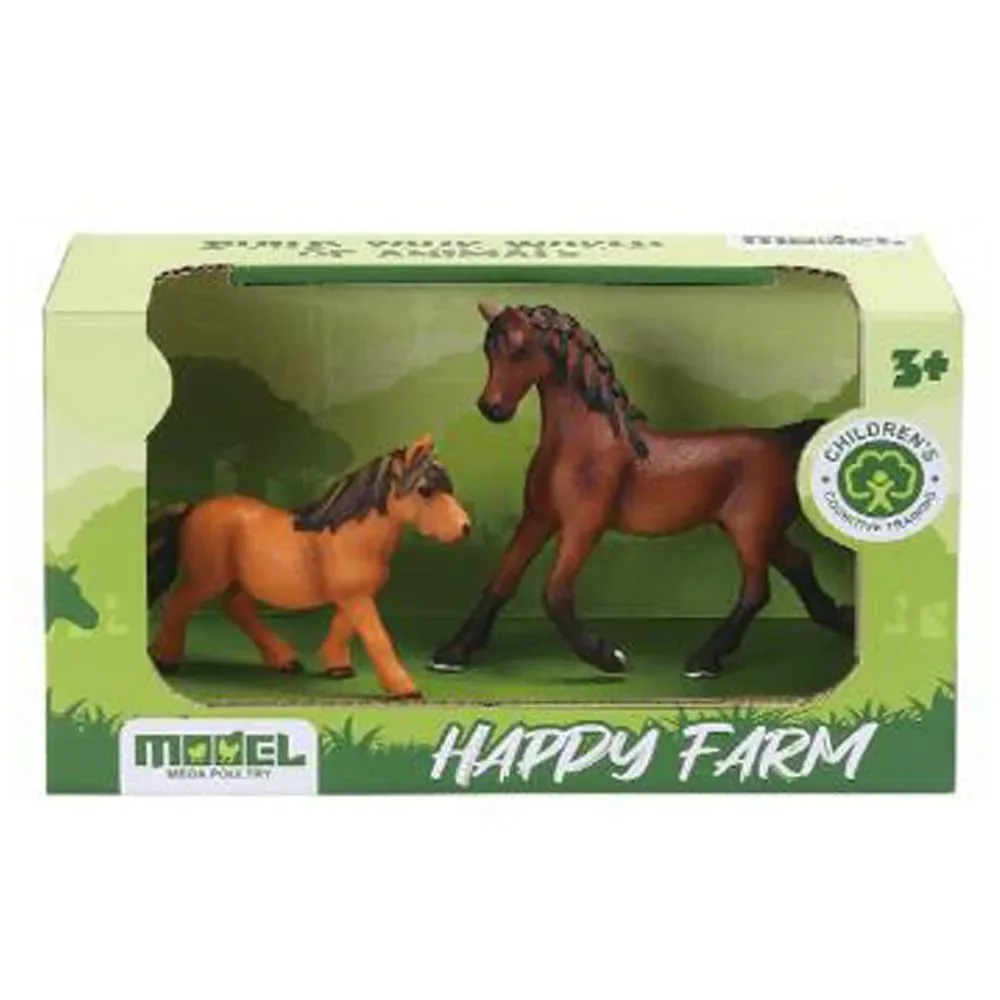 Set 2 figurine cai Happy Farm