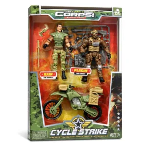 Set 2 figurine si vehicul militar