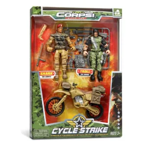 Set 2 figurine si vehicul militar