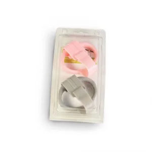 Set 2 inele pentru tarc Moni pink