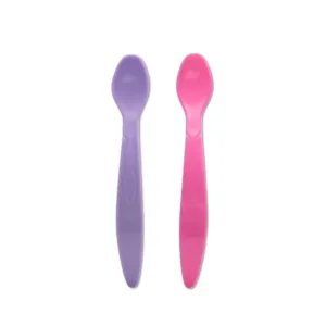 Set 2 linguri cu maner lung Lorelli Baby Care Roz