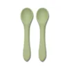 Set 2 linguri de silicon Lorelli Natural Verde