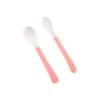 Set 2 lingurite cu varf moale 6 luni+ Pink