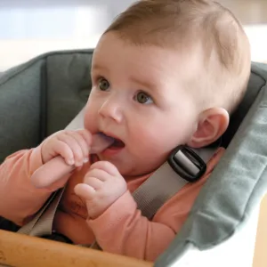 Set 2 lingurite din silicon Beaba Cotton Candy Sorbet