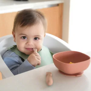 Set 2 lingurite din silicon Beaba Praline Clay