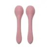Set 2 lingurite din silicon natural Pink