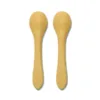 Set 2 lingurite din silicon natural Yellow