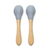 Set 2 lingurite din silicon si bambus