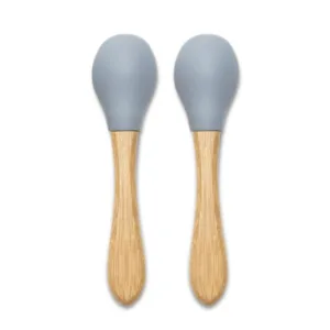 Set 2 lingurite din silicon si bambus