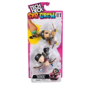 Set 2 mini placi de skateboard cu 2 figurine