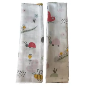 Set 2 museline din bumbac 70x50cm Cute insects Sevi