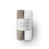Set 2 museline din bumbac organic Natur