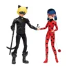 Set 2 papusi Miraculous Buburuza si Cat Noir 30 cm