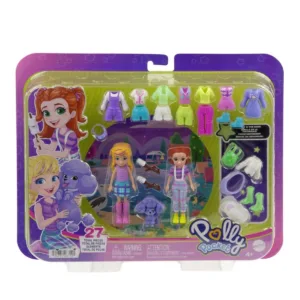 Set 2 papusi cu haine si accesorii