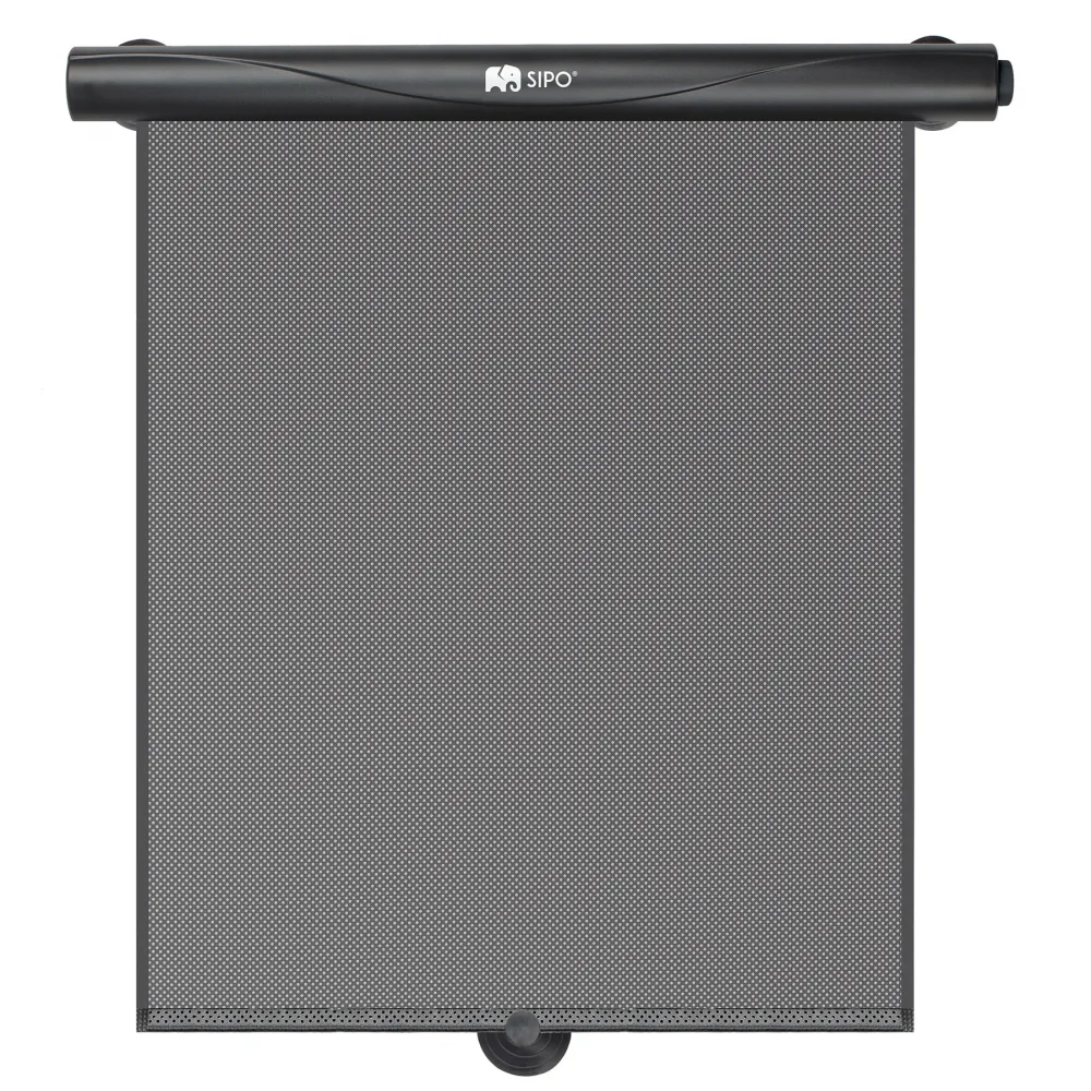 Set 2 parasolare tip rulou pentru geam auto Sipo Negru