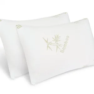 Set 2 perne Somnart Bamboo Memory cu husa detasabila din bambus 50 x 70 cm