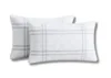 Set 2 perne Somnart Grid confort matlasate 50 x 70 cm