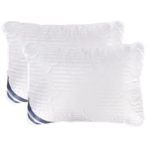 Set 2 perne Somnart matlasate din microfibra striata 50 x 70 cm