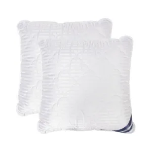 Set 2 perne Somnart matlasate din microfibra striata 70 x 70 cm