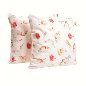 Set 2 perne decorative Flori de bumbac 50x50 cm