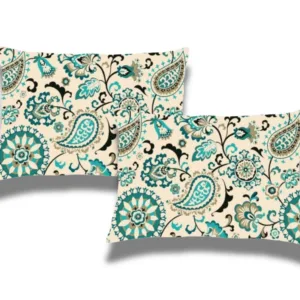 Set 2 perne matlasate Somnart Belina din microfibra imprimata oriental 50 x 70 cm