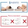 Set 2 perne ortopedice Suporto din spuma cu memorie 55 x 35 x 11 cm cu perforatii