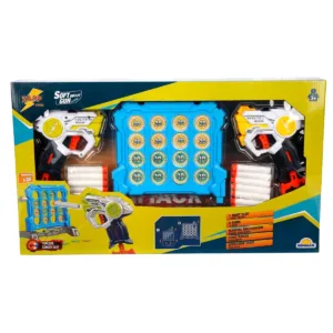Set 2 pistoale cu 20 sageti si tinta