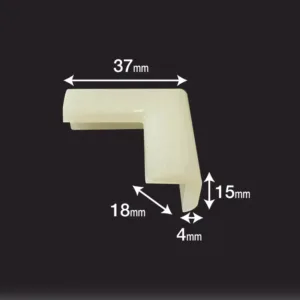 Set 2 protectii colturi Car Boy Safety Fosforescenta 18x37x15x4 mm