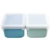 Set 2 recipiente Melii blue mint din silicon
