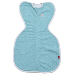 Set 2 saci de dormit swaddle First Sleep Calm Star and Coral Blue pentru nou-nascuti