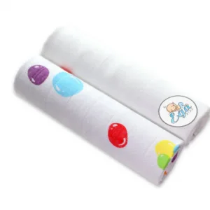 Set 2 scutece din fibra de bambus 70x80 cm model Dots