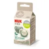 Set 2 suzeta Nuk for Nature din silicon M3 18-36 luni verde