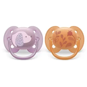 Set 2 suzete Avent din silicon Ultra Soft Girl 6-18 luni