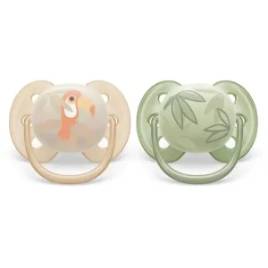 Set 2 suzete Avent din silicon Ultra Soft Unisex 0-6 luni