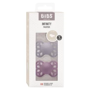 Set 2 suzete Bibs Infinity Silicon tetina anatomica 0 luni + Fossil GreyMauve