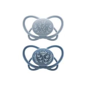 Set 2 suzete MyButterfly din silicon cu cutie de transport si sterilizare 5-18 luni nip