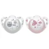 Set 2 suzete Nuk Genius Color silicon M3 rose 18-36 luni