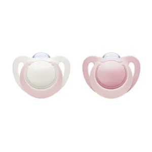 Set 2 suzete Nuk Genius silicon M2 rose 6-18 luni