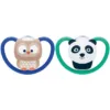 Set 2 suzete Nuk Space silicon M3 verde 18-36 luni