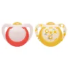 Set 2 suzete Nuk Star latex 6-18 luni rosu