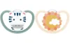 Set 2 suzete din silicon Nuk Space M3 18-36 luni zebra