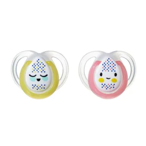 Set 2 suzete ortodontice Tommee Tippee Night 0-6 luni
