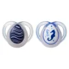 Set 2 suzete ortodontice din silicon Tommee Tippee Night 0-6 luni Seahorse