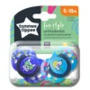 Set 2 suzete ortodontice silicon Tommee Tippee Fun Style 6-18 luni