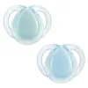 Set 2 suzete ortodontice silicon Tommee Tippee Night 0-6 luni Blue