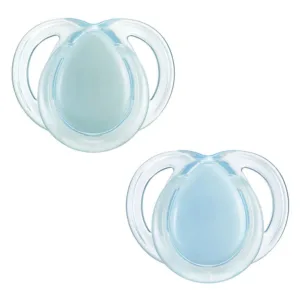 Set 2 suzete ortodontice silicon Tommee Tippee Night 0-6 luni Blue