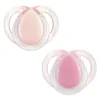 Set 2 suzete ortodontice silicon Tommee Tippee Night 0-6 luni Pink