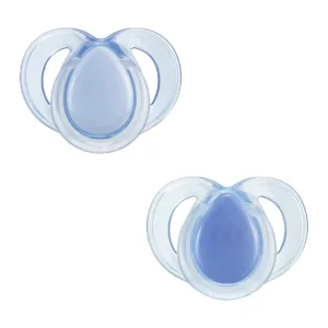 Set 2 suzete ortodontice silicon Tommee Tippee Night 18-36 luni Blue